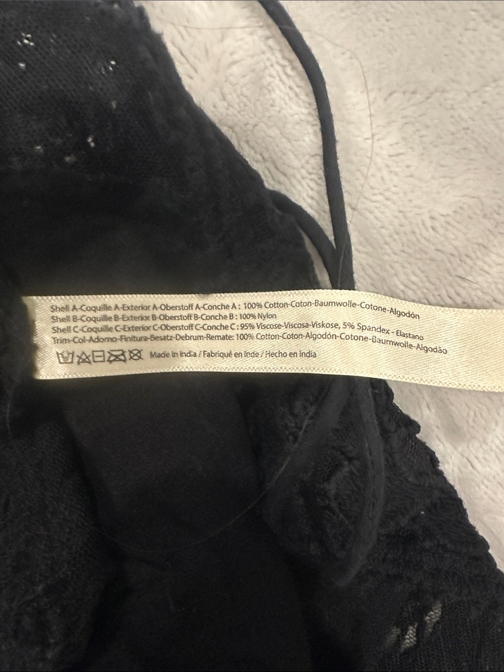 Free People Black Lace Bandeau Bralette - Picture 4 of 7